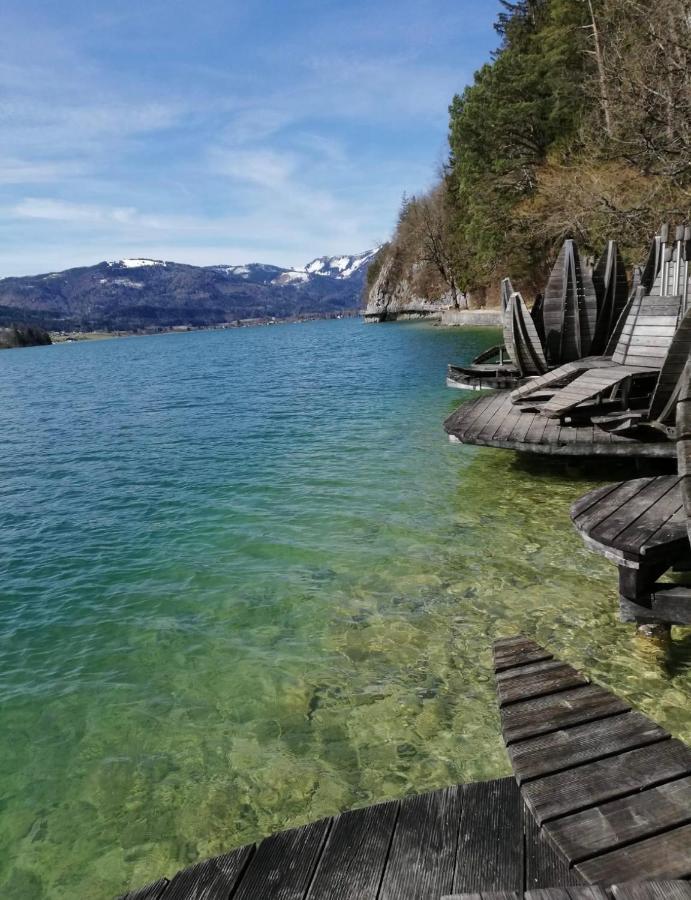 Wolfgangsee Ferienappartement „Bergliebe“ Strobl Kültér fotó